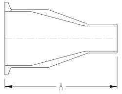 Clamp x Weld Concentric Reducer BPE Dimensions