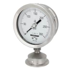 Reotemp® Stainless Steel Sanitary Tri-Clamp Gauge with 2.5" Dial (SG25)
